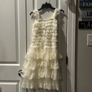 Think Pink Bows Girls Lace Dress